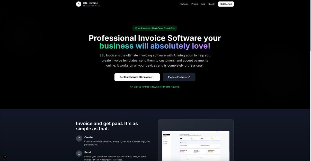 SBL Invoice Home